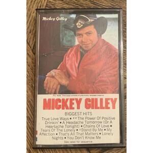 Mickey Gilley Biggest Hits Cassette 1982  Vtg